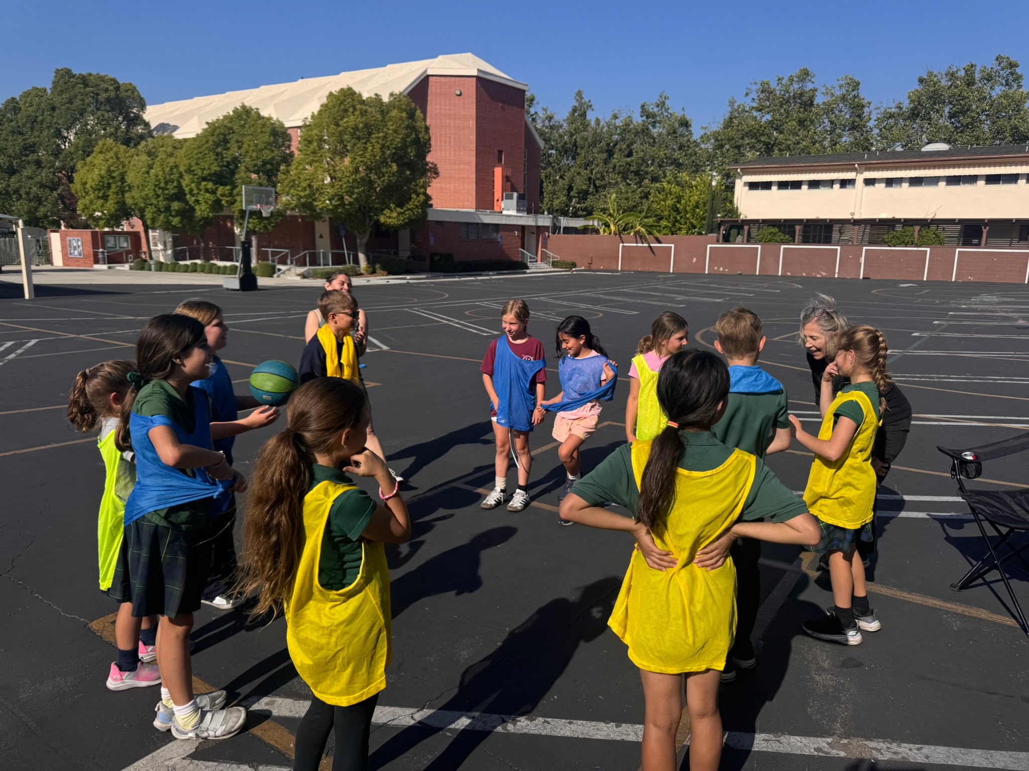 Students practicing leadership together